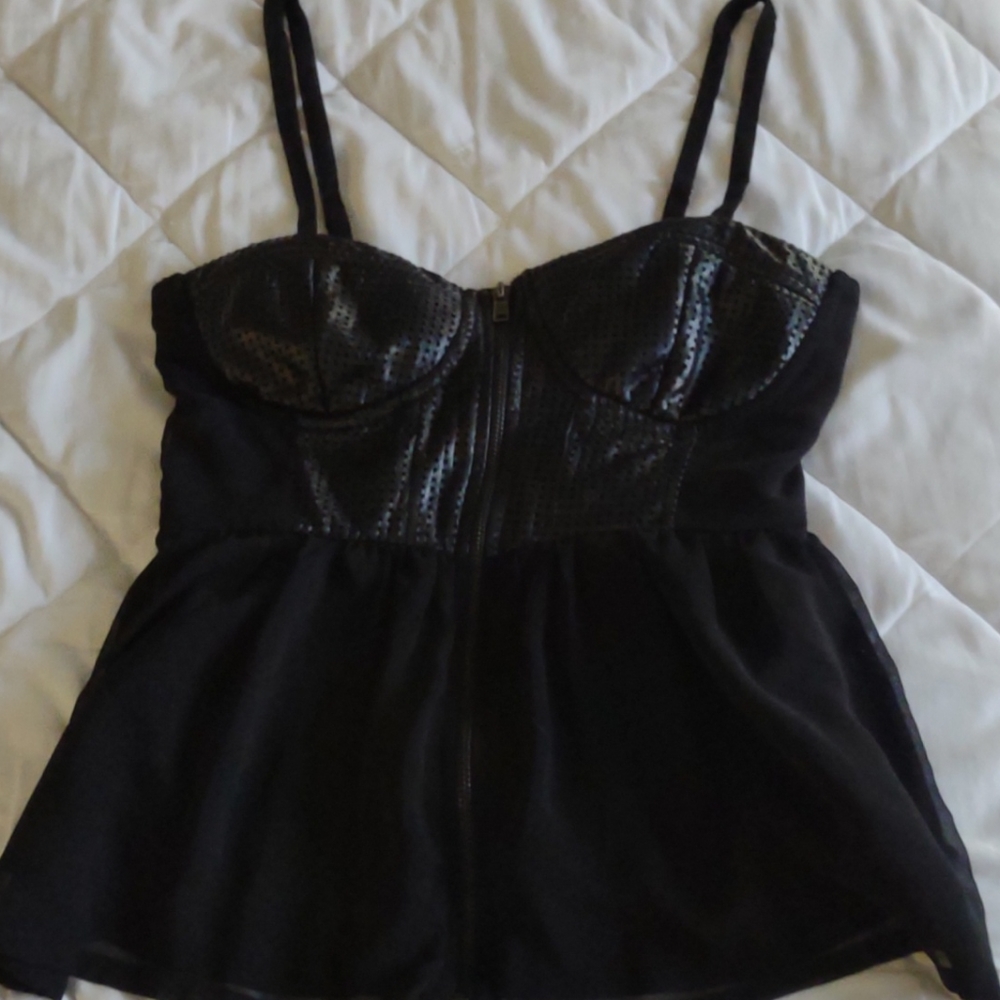 Leather top